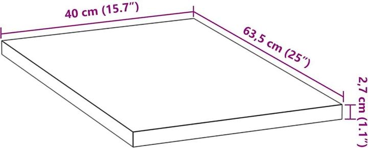Image du produit vidaXL Küchenarbeitsplatte (40 x 63.50 cm)