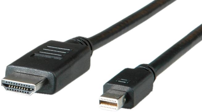 Produktbild Roline Mini DisplayPort — HDMI (Typ A) (1 m, HDMI, DisplayPort, 2.0)