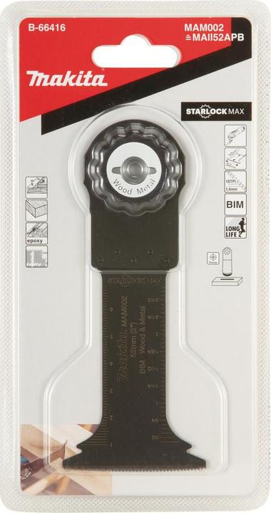 Actual product image Makita Plunge cut saw blade for wood and metal MAM002