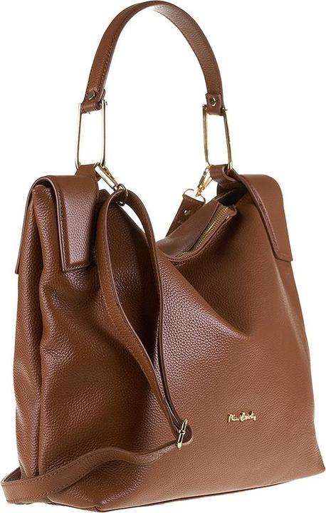 Actual product image Pierre Cardin **Damen Umhängetasche Made In Italy - Modell Lyra Elite - 100% Leder** - 33.0 X 30.0 X 12.0 Cm