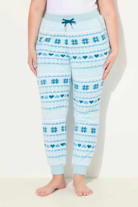 Produktbild Ulla Popken Homewear-Hose, Norwegermuster, Elastikbund, recycelt (58, 60)