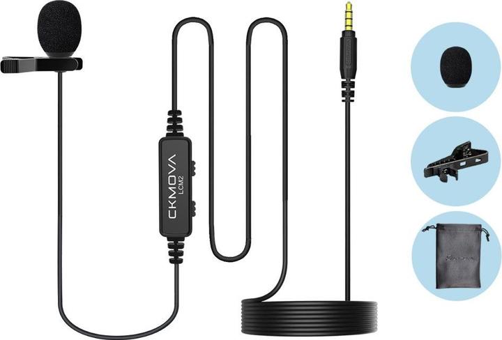 Immagine prodotto Ckmova Lcm2 - Microfono A Clip Per Fotocamere E Smartphone