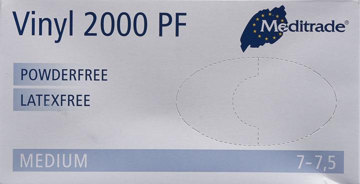 Actual product image Meditrade Vinyl 2000 PF Examination Gloves powder free (M)
