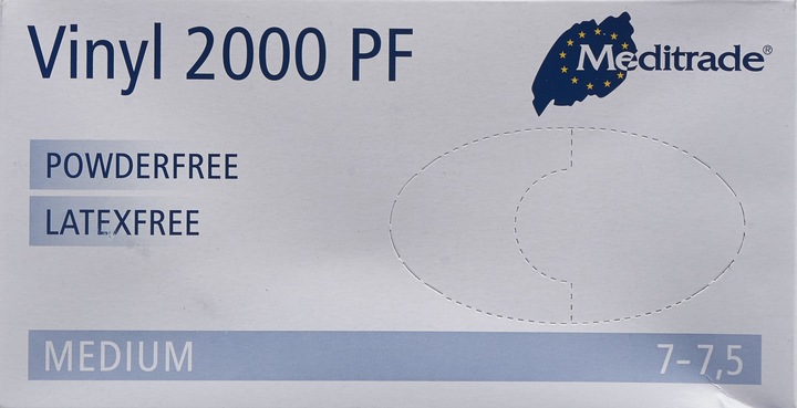 Produktbild Meditrade Vinyl 2000 PF Untersuchungshandschuhe puderfrei (M)