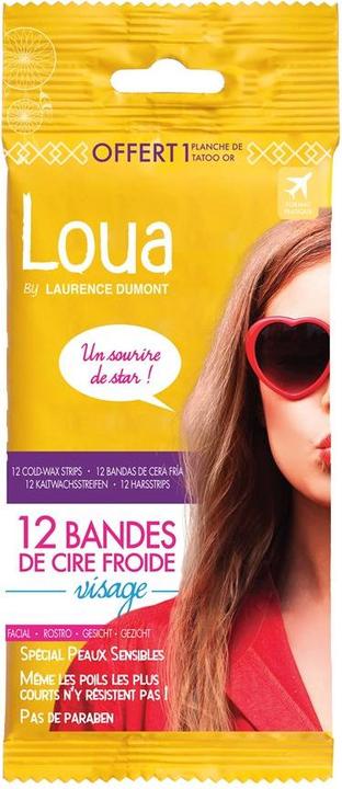 Laurence Dumont Loua Kaltwachsstreifen Gesicht (12 x)