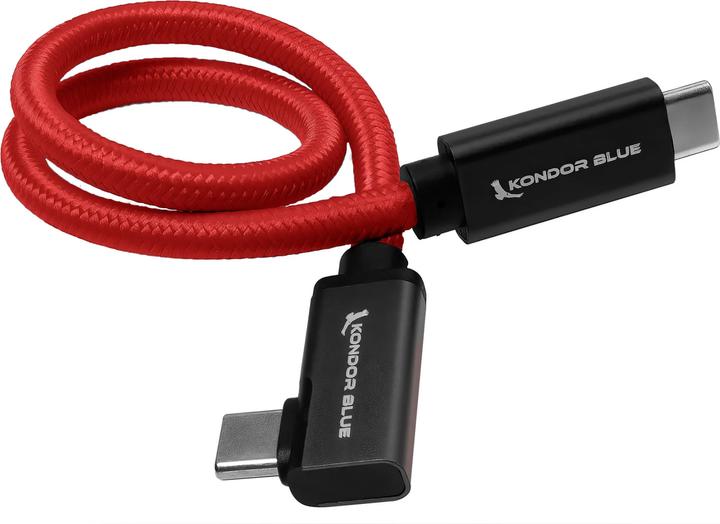Kondor Blue Câble USB C vers USB C pour l'enregistrement et le chargement de disques SSD - 8K Data et Power