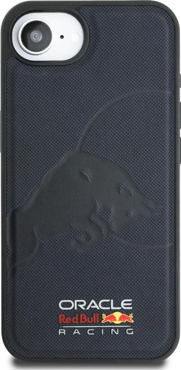 Actual product image Red Bull Case Meshed Debossed Bull MagSafe for iPhone 16e navy blue (Apple iPhone 16e)