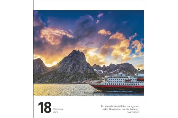 Produktbild Harenberg Reise Tagesabreisskalender 2024 (A4)