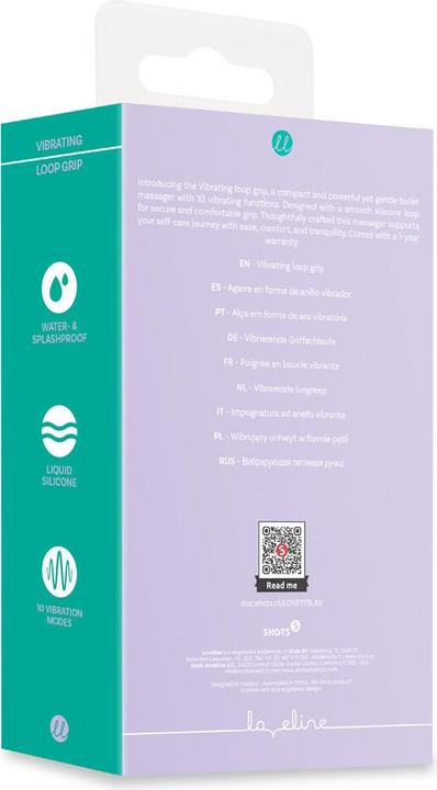 Actual product image Loveline Vibrating Loop Grip - Lavender