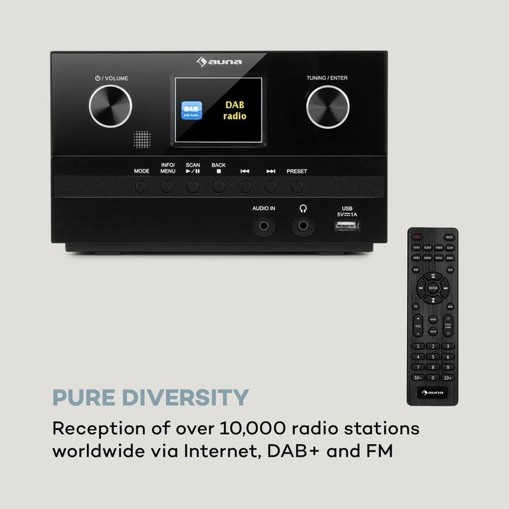 Produktbild Auna Connect System S Kompaktanlage, schwarz