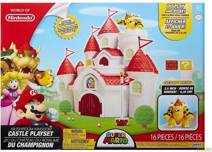 Actual product image Jakks Pacific Super Mario - Mushroom Kingdom Castle Playset (58541-4L)