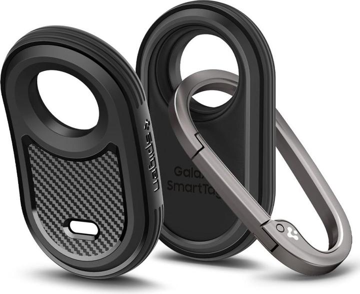 Spigen Custodia Rugged Armor per Samsung Galaxy SmartTag 2 - nero opaco (Android)