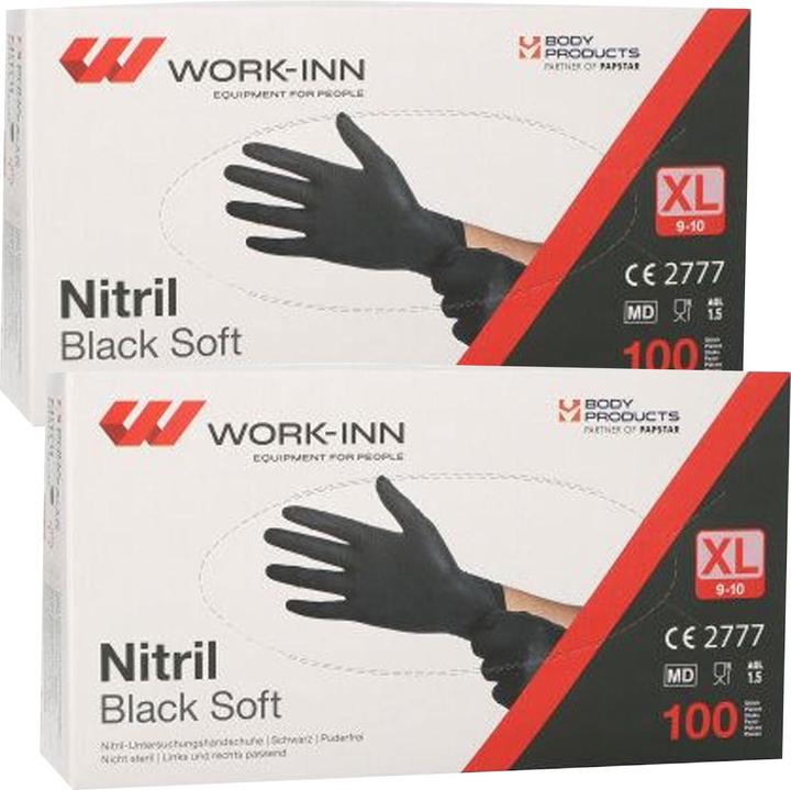 Produktbild Work-inn Einweg-Nitril-Handschuhe, puderfrei, 200 Stk. (XL)