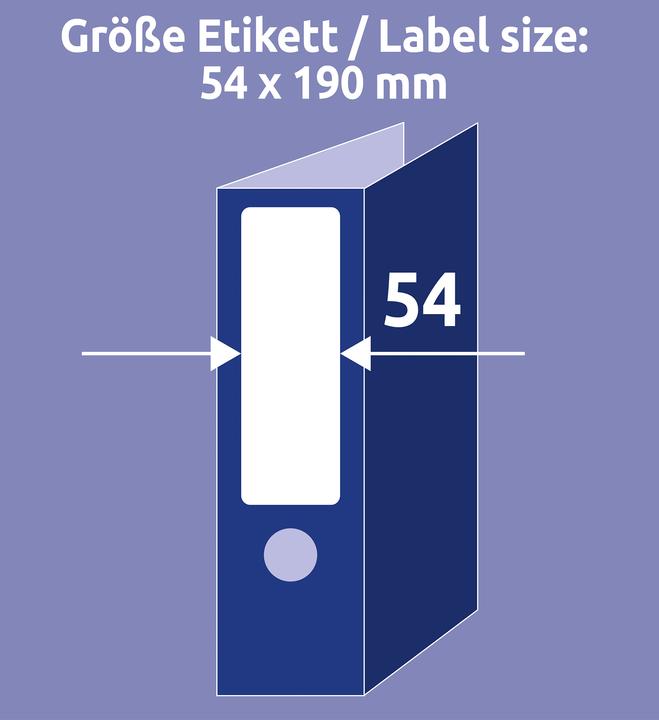 Actual product image Avery Folder insertion labels, home office, small pack