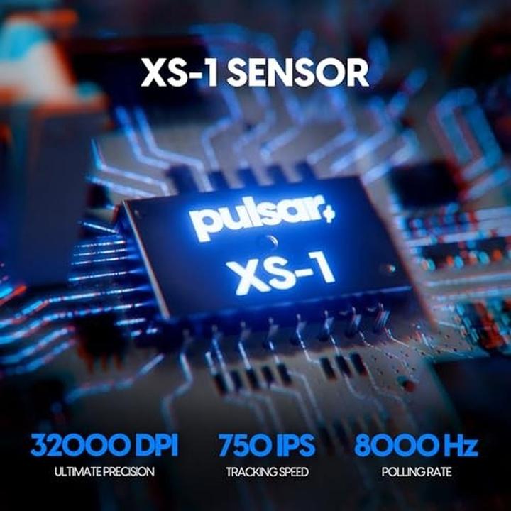 Actual product image Pulsar X3 Medium Wireless - Gaming Mus - Optisk - 5 scarce - Sort (Wireless)