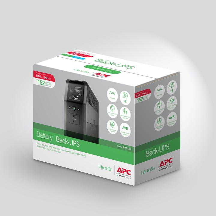 Productafbeelding APC BR1600SI (1600 VA, 960 W, Lijninteractief UPS)