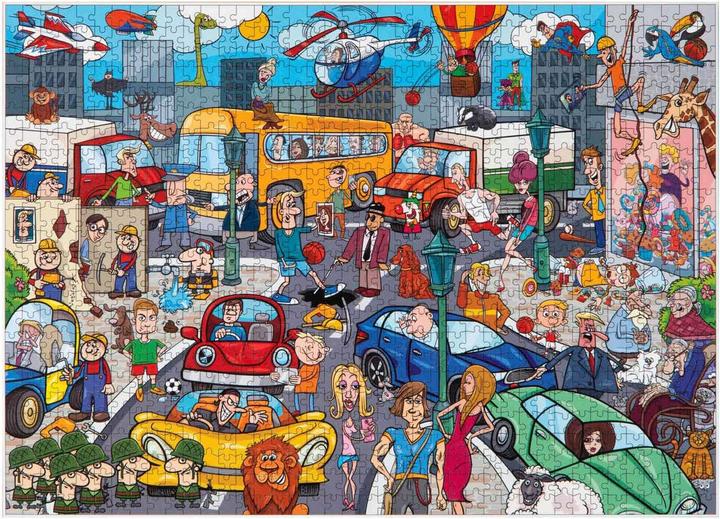 Actual product image Grafix Puzzle Comic Traffic Rush, 1000 pieces (1000 pieces)