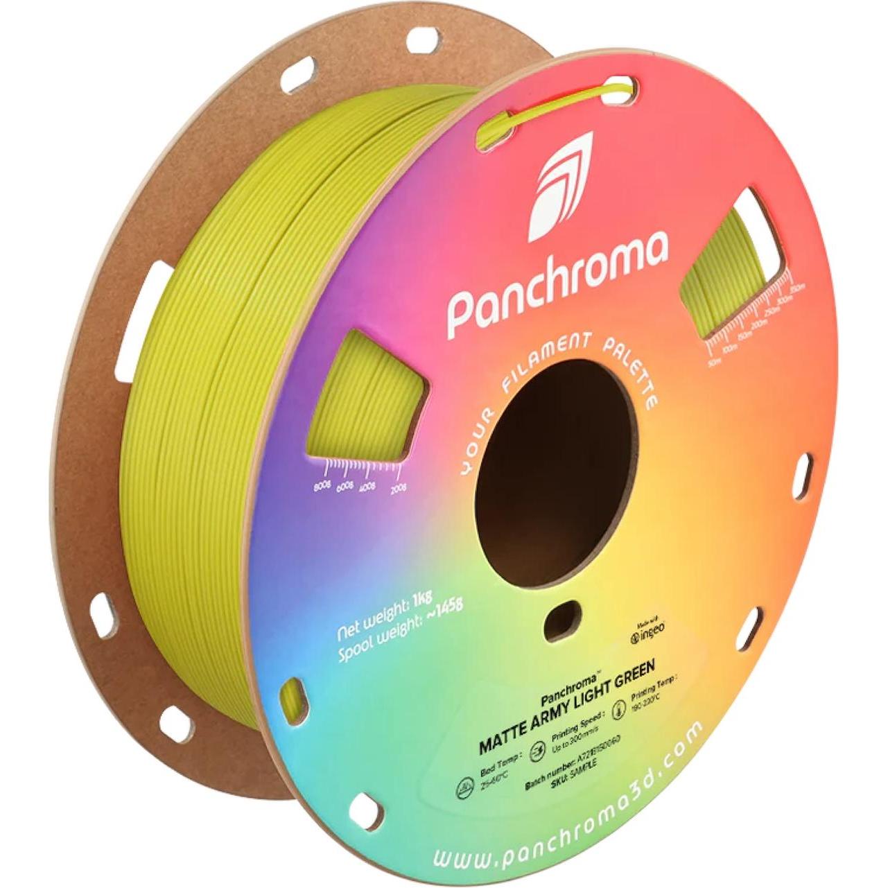Polymaker Panchroma™ PLA Matte Army (PLA, Grün), 3D Filament, Grün