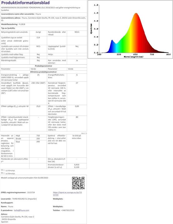Actual product image Fisura Original Relaxing Effect Lava Lamp with Spare Bulb