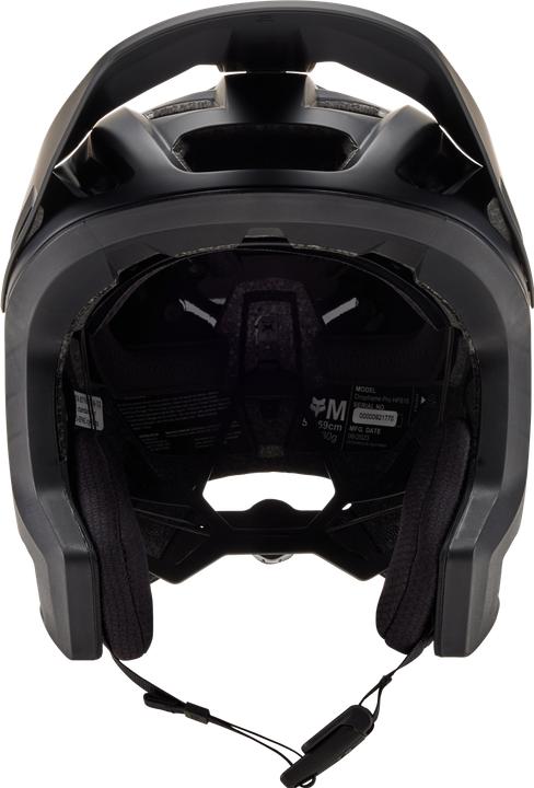 Actual product image Fox Helmet 23 Dropframe Pro Mt Blk, Ce M (55 - 59 cm)