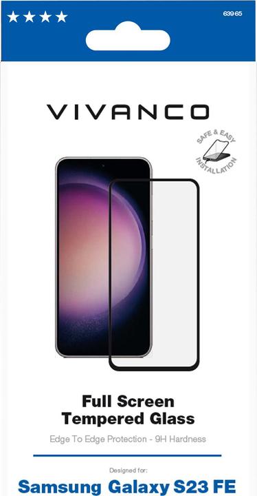 Actual product image Vivanco 2.5D FullScreen screen protector for Samsung Galaxy S23 FE (1 pcs., Samsung Galaxy S23 FE)