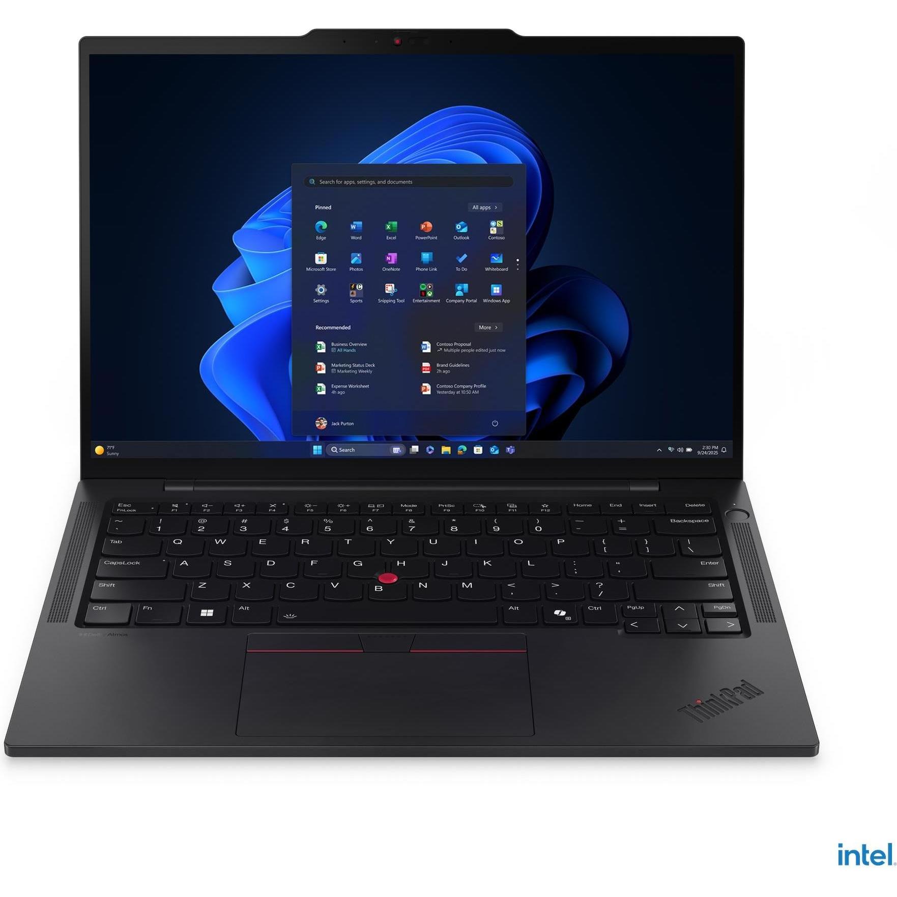 Lenovo ThinkPad T14s Gen 6 (14", 1000 GB, 32 GB, DE, Intel Core Ultra 7 255U), Notebook, Schwarz