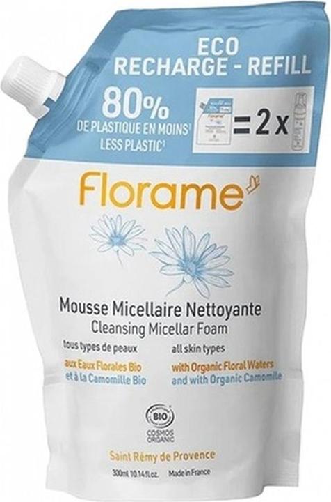 Florame Micellar Cleansing Foam Eco Recharge 300ml (Reinigungsschaum, 300 ml)
