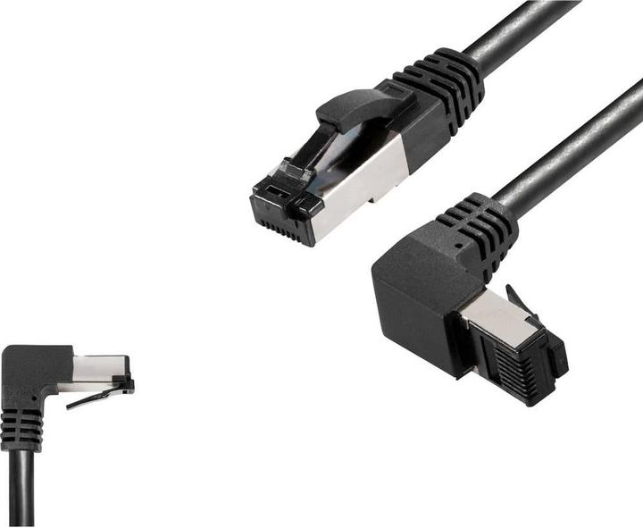 Produktbild BKL Electronic 144018 RJ45 Netzwerkkabel, Patchkabel CAT 8.1 S/FTP 1.5 m Schwarz (S/FTP, CAT8.1, 1.50 m)