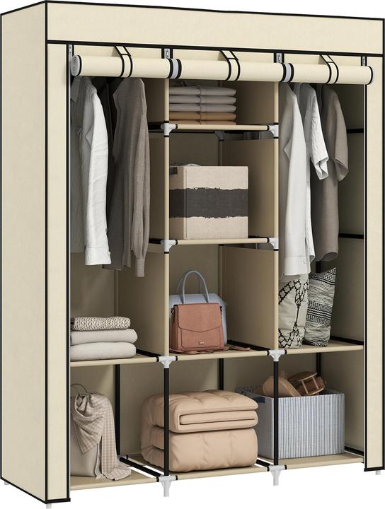 Homcom Armoire en tissu (125 x 43 x 162,5 cm)