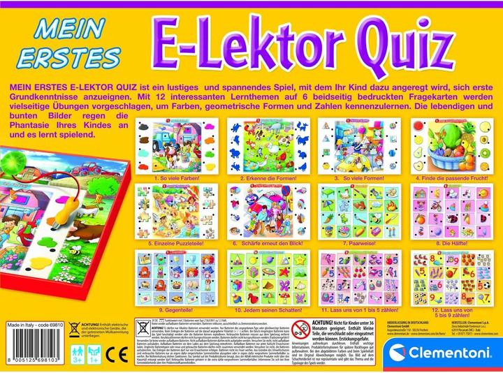 Produktbild Clementoni E-Lektor Mein erstes Quiz (Deutsch, 1 Spieler)
