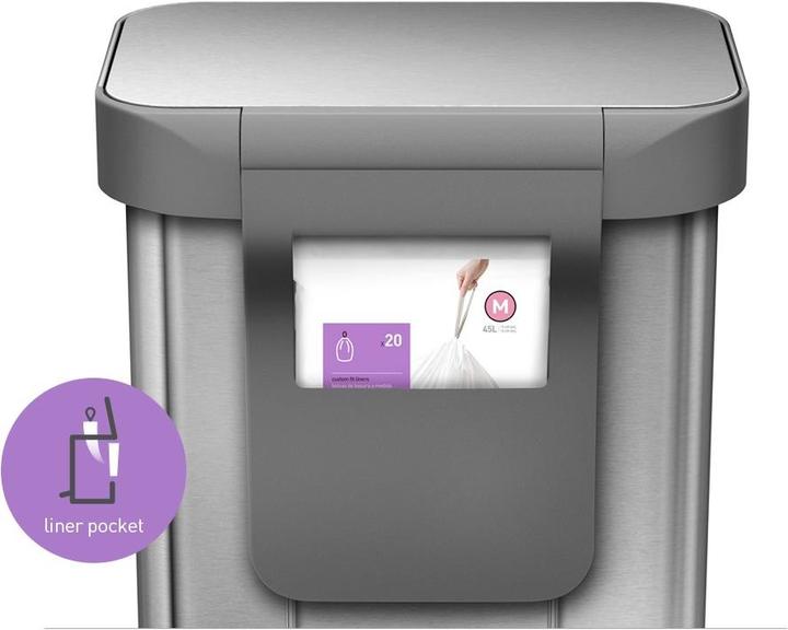 Image du produit Simplehuman Poubelle à pédale (45 l)