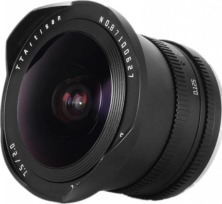 TTArtisan 7,5 mm, f/2.0 (Canon RF, Plein format, APS-C / DX)