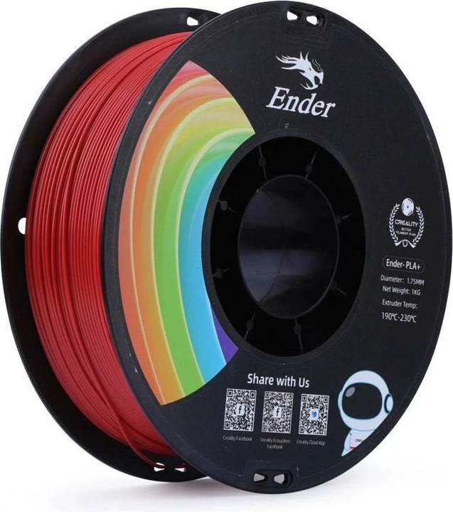 Actual product image Creality Ender (PLA, 1.75 mm, 1000 g, Red)