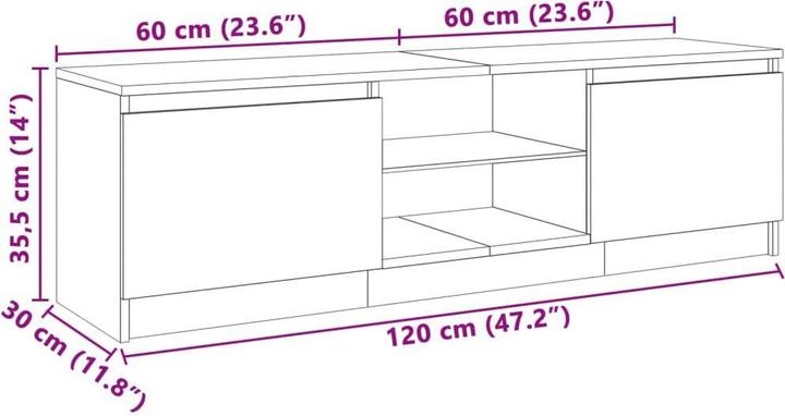 Produktbild VidaXL Skylar (120 x 30 x 35.5 cm)