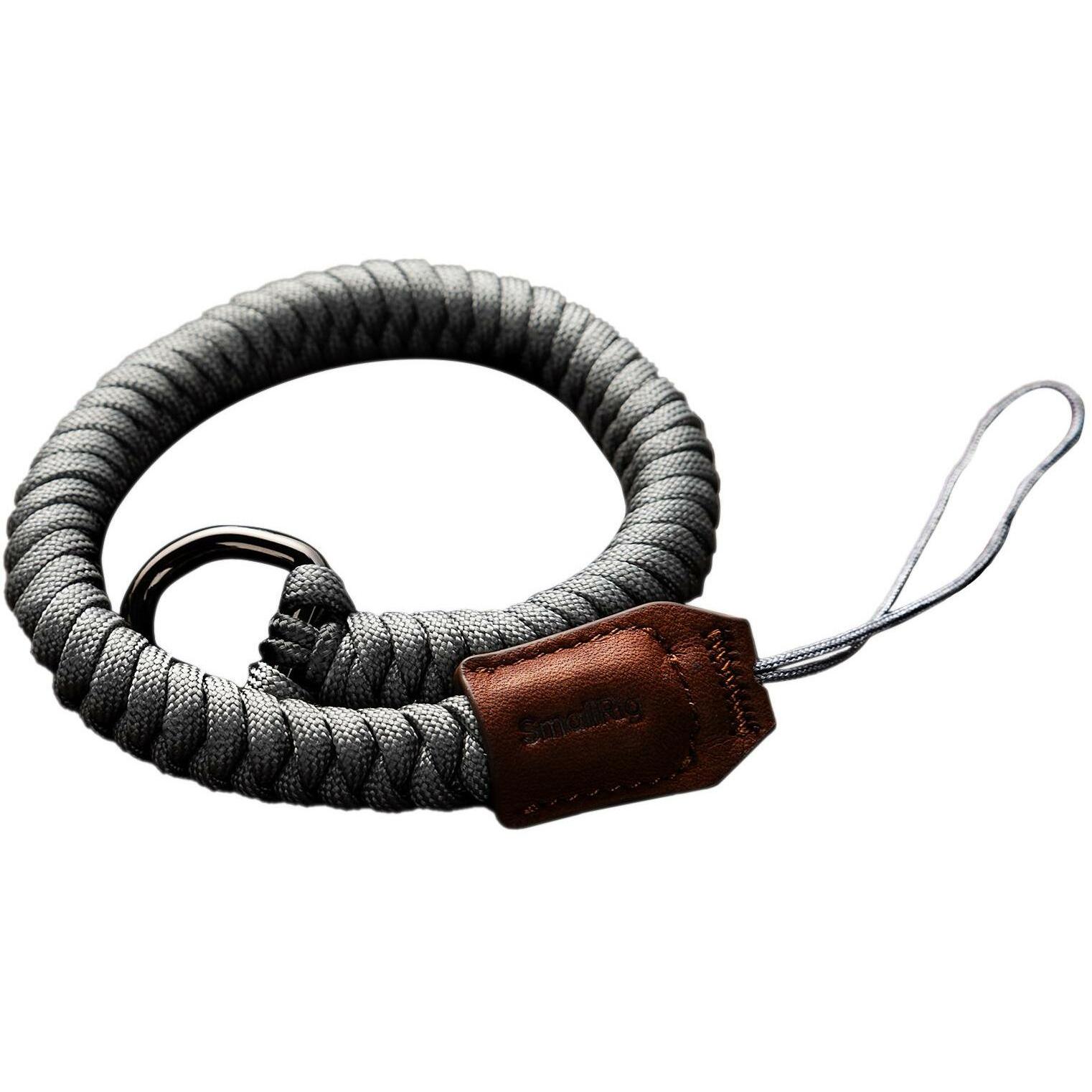 SmallRig 5055 Universal Braided Wristband (Gray) (Handschlaufe), Kameragurt, Grau
