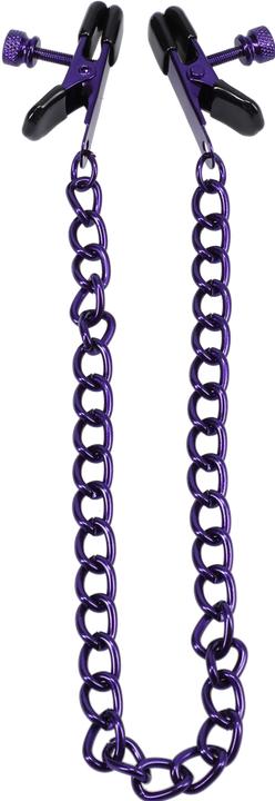 Actual product image All Stars Chained Up - Nipple Clamps - Purple