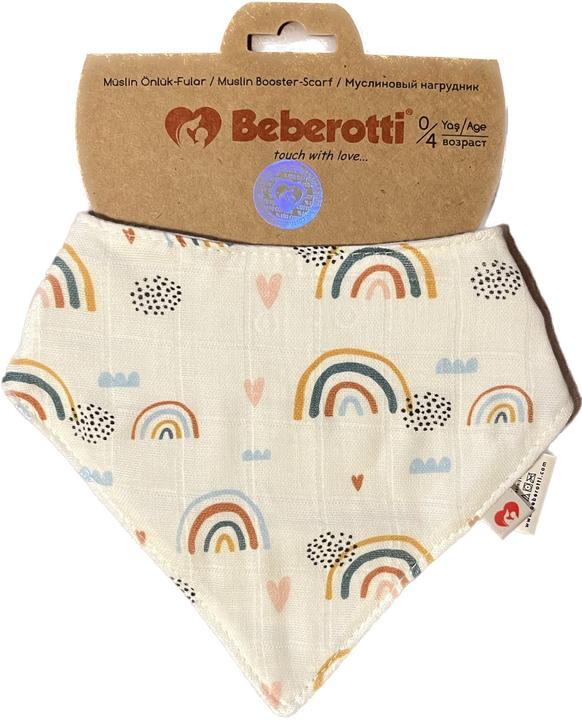 Beberotti Organic Muslin Baby Bandana Bib (1 Month)