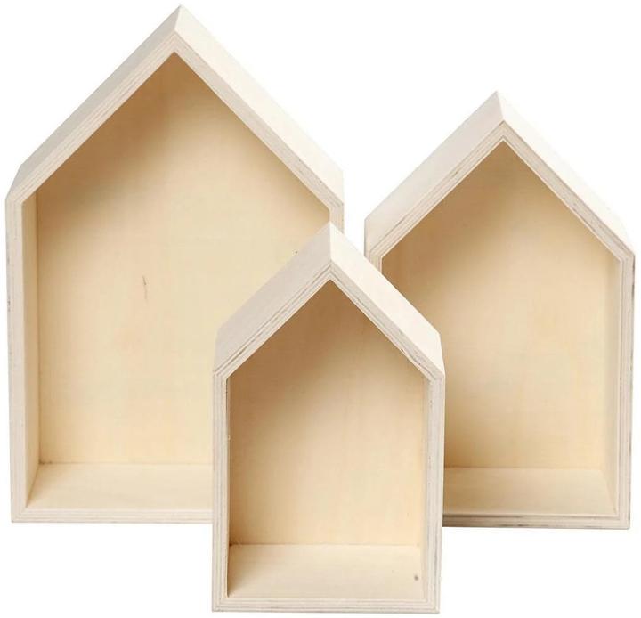 Creativ Company Wandregal Haus Set (20 x 10 x 31 cm)