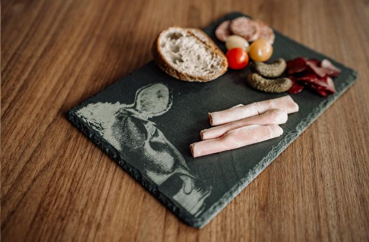 Produktbild Kadastar Servierplatte Kuh Zoom Anthrazit