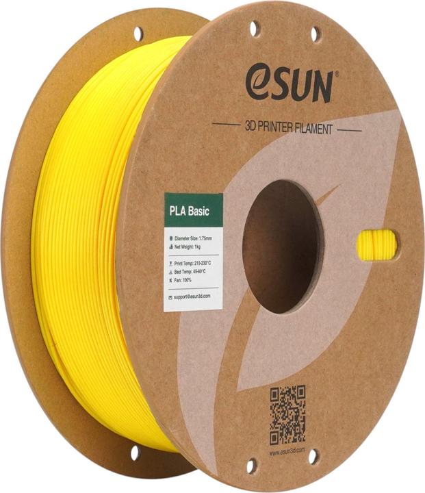 eSUN PLA Basic Gelb Filament 1.75mm 1Kg (PLA, 1.75 mm, 1000 g)
