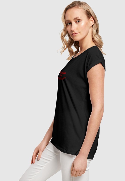 Produktbild Merchcode Ladies Merry Christmas And Happy Always Extended Shoulder Tee - 116937 (5XL)