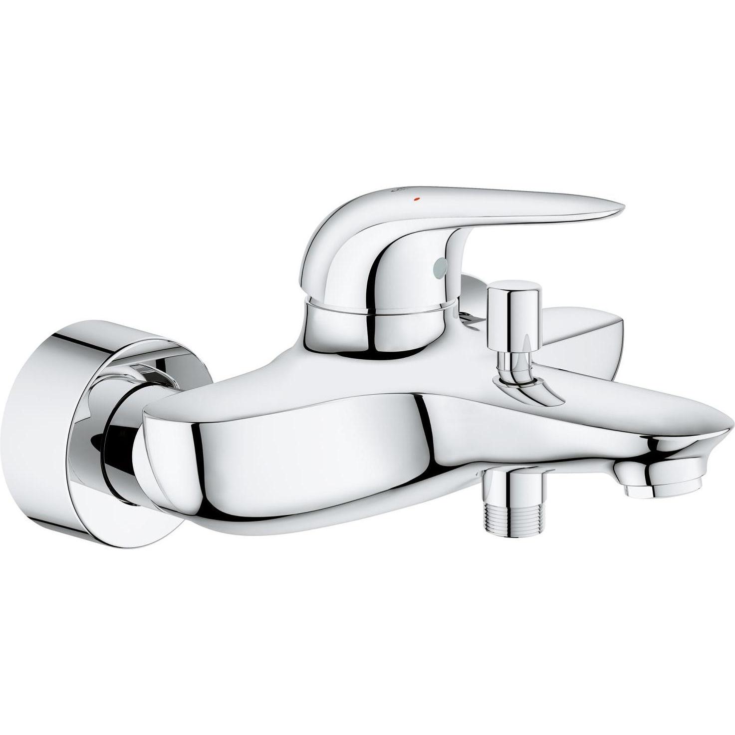 Grohe, Rubinetteria Per Bagno, Miscelatore Per Vasca Wave, A Vista, Cromo