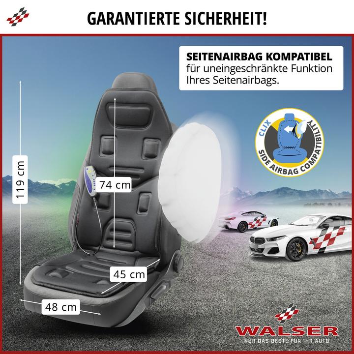 Immagine prodotto Walser Cuscino massaggiante Relax Drive, cuscino universale per auto 5 programmi di massaggio
