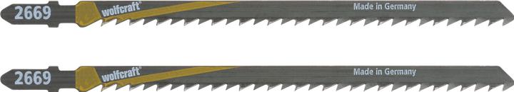 Produktbild wolfcraft 2 Sägeblätter HCS L=125mm T-Schaft
