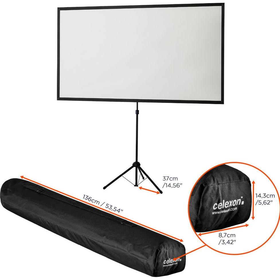 Thumbnail - Celexon Ultra-Lightweight (90", 16:9), Leinwand, Schwarz