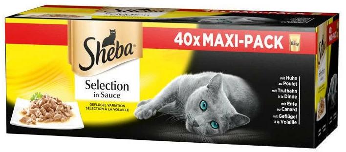 Sheba Selection in Sauce (Adult, 40 Stk., 3400 g)