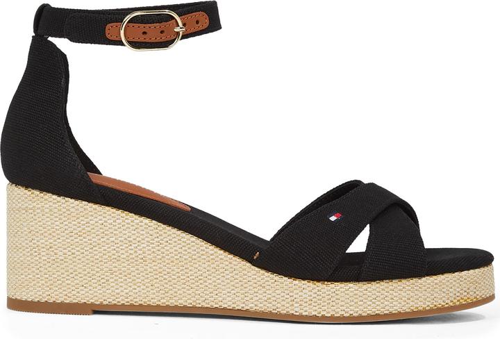 Actual product image Tommy Hilfiger Flag Criss-Cros Mid Wedge Espad (40)