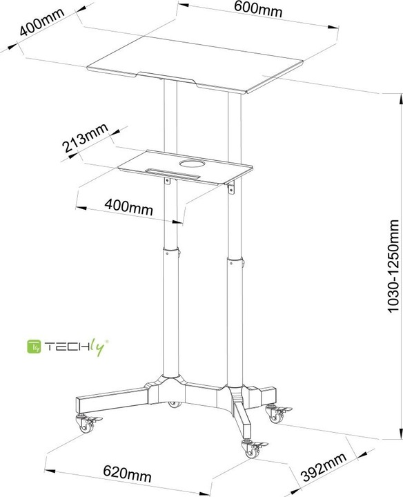 Produktbild Techly ICA-TB-TPM-1BK