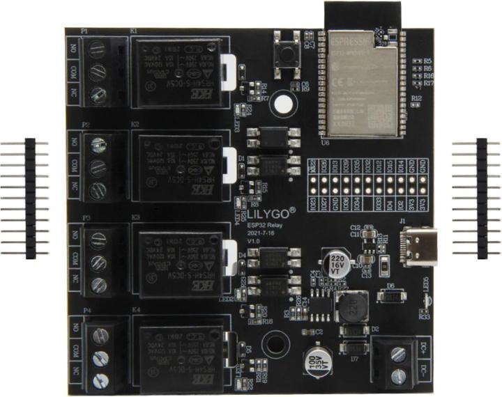 Actual product image Lilygo TTGO T-Relay ESP32 Dev Board with 4x 5V DC Relay