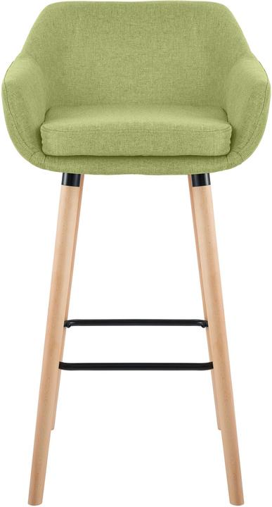 Image du produit CLP Tabouret de bar Grant Tissu, vert clair